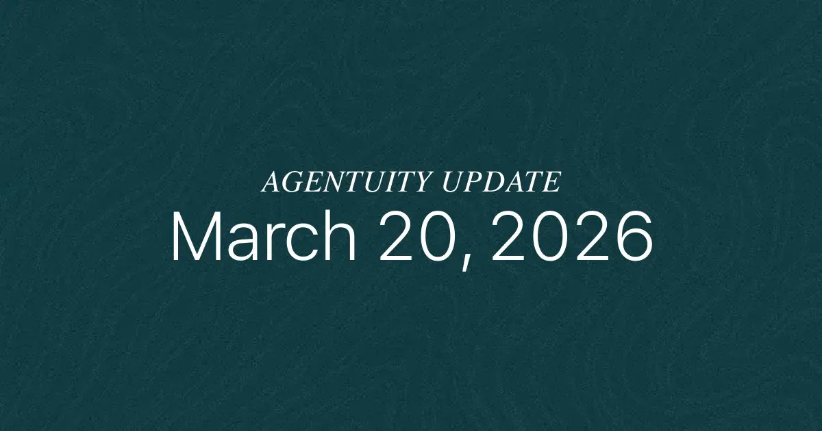 March 20, 2026 Update